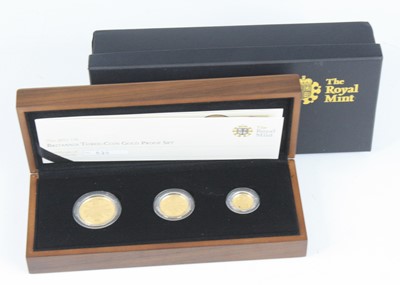 Lot 2394 - United Kingdom, 2011 Britannia Three-Coin Gold...