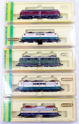 Lot 695 - Five various boxed Minitrix N gauge...