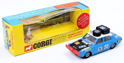 Lot 1279 - Corgi Toys No. 302 Hillman Hunter Rally Car,...