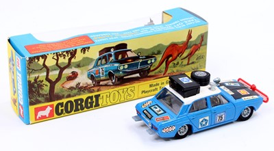 Lot 1279 - Corgi Toys No. 302 Hillman Hunter Rally Car,...