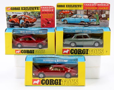 Lot 1291 - Corgi Toys boxed model group of 3 "Golden...