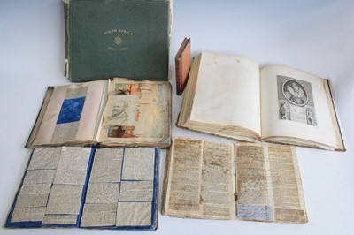 Lot 557 - Three Victorian and Edwardian scrap albums,...