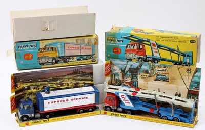 Lot 1333 - Corgi Toys boxed truck group of 2 comprising...