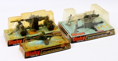 Lot 1133 - Dinky Toys bubble pack military group of 3...