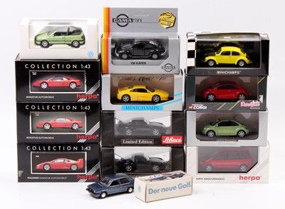 Lot 882 - A collection of 13 various boxed Herpa,...