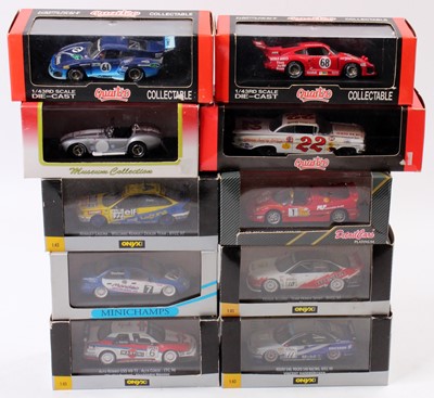 Lot 888 - Ten various boxed Onyx Minichamps and Quartzo...