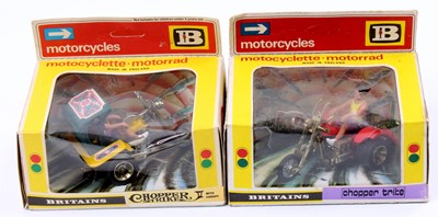 Lot 1686 - 2 Britains Motorcycles comprising No. 9675...