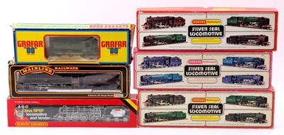 Lot 462 - Six steam locomotives - Hornby R840 LMS black...