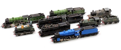 Lot 463 - Eight locomotives including kit built, Hornby,...