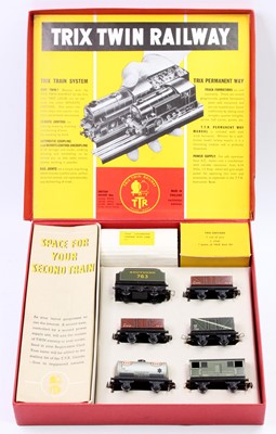 Lot 567 - Trix Twin Railway set 3-rail comprising 0-4-0...