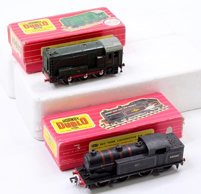 Lot 730 - Two Hornby-Dublo 2-rail locos: 2217 0-6-2 BR...