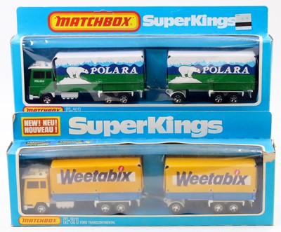 Lot 1395 - 2 Matchbox Super Kings K21 Ford...