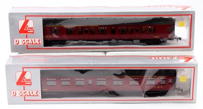 Lot 281 - A pair of Lima 0 gauge LMS passenger coaches,...