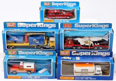 Lot 1406 - Matchbox Super Kings boxed group of 5...