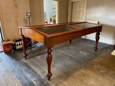 Lot 2450 - A Victorian mahogany museum display table,...