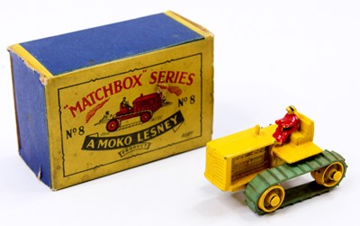 Lot 1426 - A Matchbox Lesney No. 8 Caterpillar Tractor...