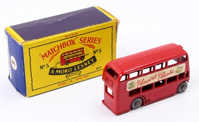 ミニカー MATCHBOX No.5 LONDON BUS MATCHBOX Lesney No 5 -B from 1957 . London Bus 