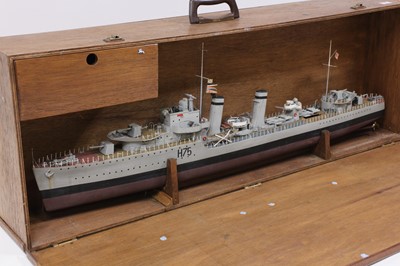 Lot 93 - A 1/96 scale kit built model of an HMS decoy...