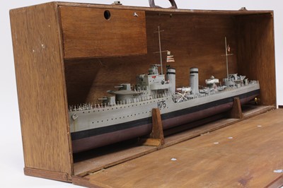 Lot 93 - A 1/96 scale kit built model of an HMS decoy...