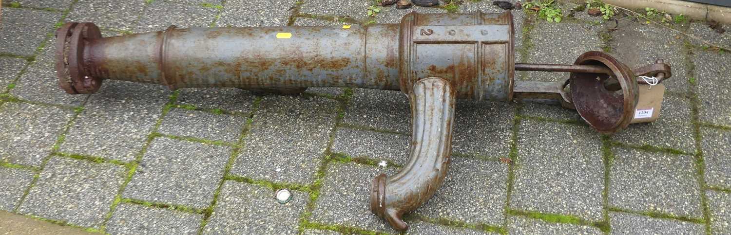 Lot 1204 - A Victorian cast iron water-pump