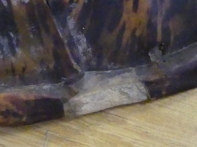 Lot 137 - A large Victorian hawksbill turtle shell,...