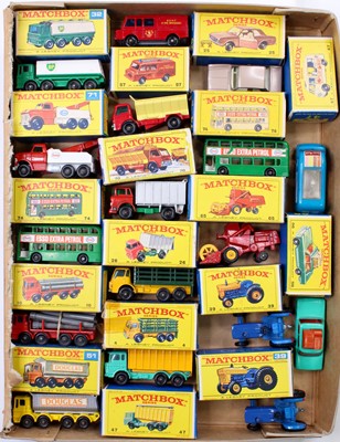 Lot 1392 - Matchbox Lesney 1-75's boxed model group of 17...