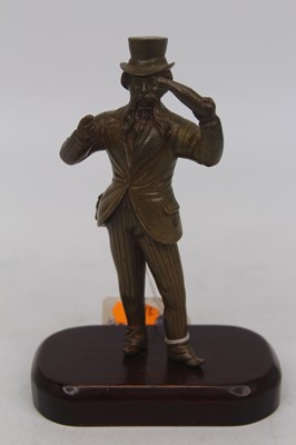 Lot 529 - A bronze alloy figure of Champagne Charlie, in...