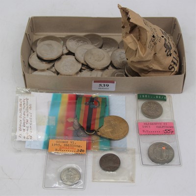 Lot 539 - A collection of miscellaneous mainly coins, to...