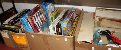 Lot 716 - Three boxes of vintage toys and board games
