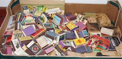 Lot 714 - Two boxes of vintage match-books and...