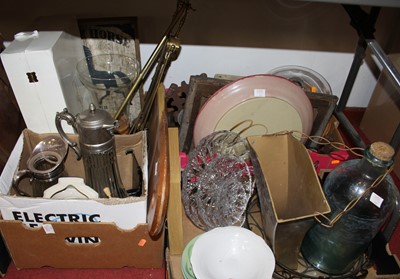 Lot 707 - Three boxes of miscellaneous items to include...