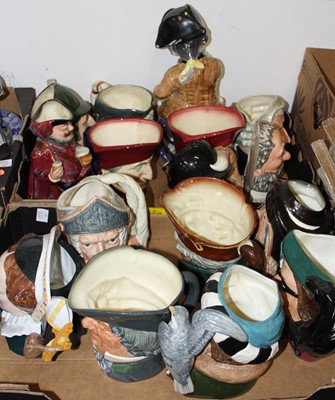 Lot 687 - Two boxes of Royal Doulton character jugs to...