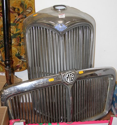 Lot 691 - An early 20th century Riley Chrome car front...