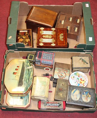Lot 657 - Two boxes of miscellaneous items, to include...