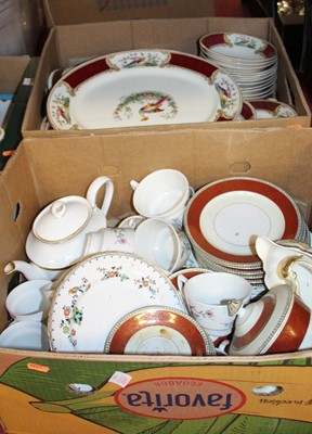 Lot 663 - Two boxes of dinnerwares, to include Mascot