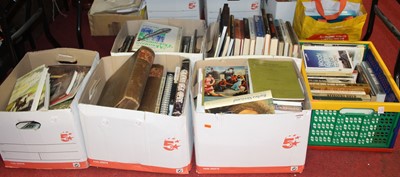 Lot 669 - Six boxes of vintage books, to include Woody...