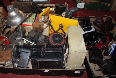 Lot 678 - Two boxes of miscellaneous items, to include...