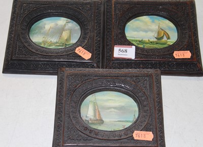Lot 568 - A set of three reproduction oils, each...