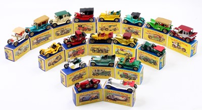 Lot 1466 - One box containing 18 various Matchbox models...