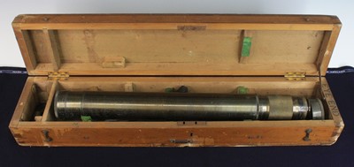 Lot 605 - A WW I American brass gun sighting scope by...