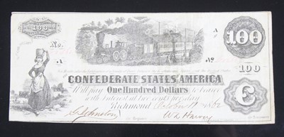 Lot 2319 - American Civil War Currency, The Confederate...