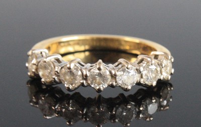 Lot 2525 - An 18ct yellow and white gold, diamond...