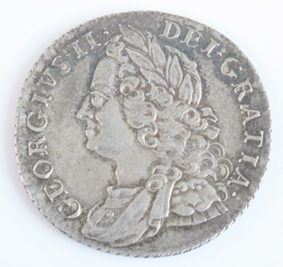 Lot 2198 - Great Britain, 1758 shilling, George II old...