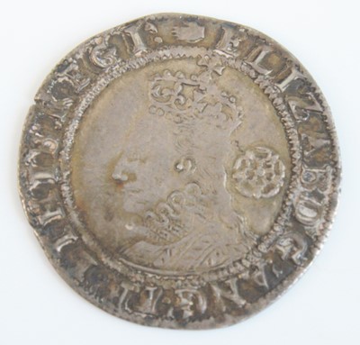 Lot 2231 - England, 1590 sixpence, Elizabeth I bust...