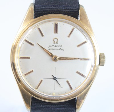 Lot 2540 - A gold plated Omega Seamaster automatic...