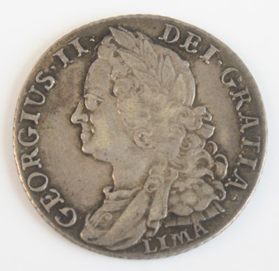 Lot 2364 - Great Britain, 1745 shilling, George II old...