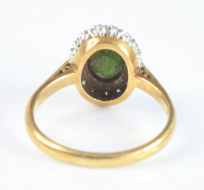 Lot 2542 - An 18ct yellow and white gold, tourmaline and...