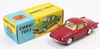 Lot 1260 - Corgi Toys, 222, Renault Floride, dark red...