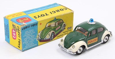 Lot 1235 - Corgi Toys No. 492 Volkswagen European police...