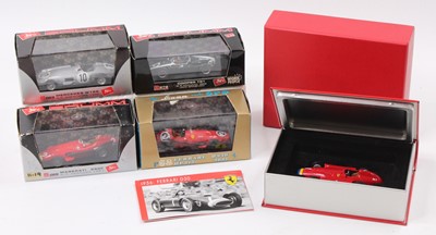 Lot 925 - A collection of five various boxed 1/43 scale...